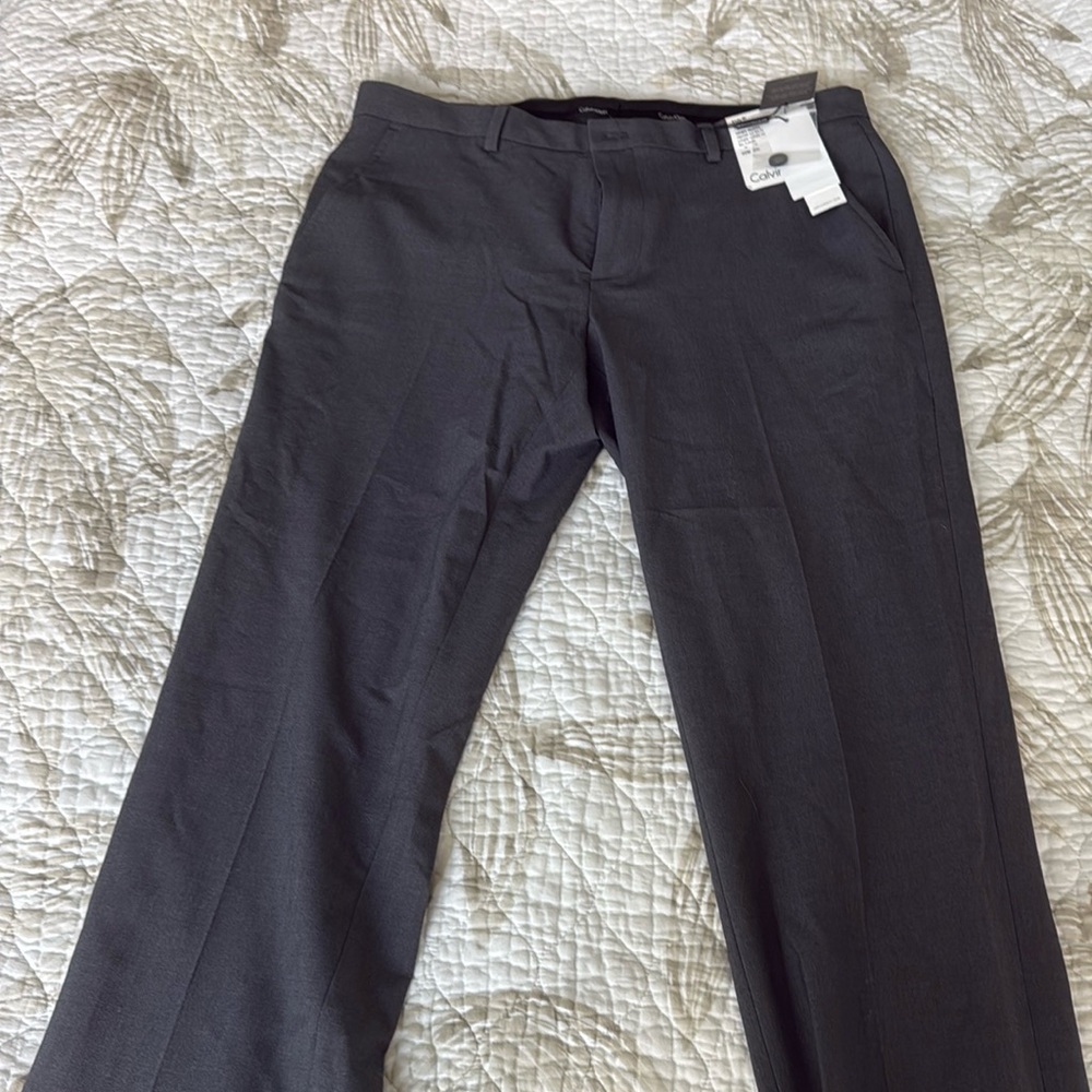Men’s trousers charcoal gray - calvin klein